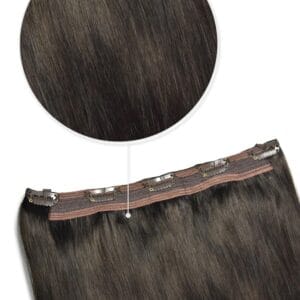 Clip In 1 Baan, Darkest Brown #2