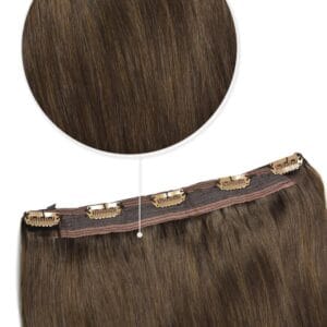 Clip In 1 Baan, Medium / Chocolate Brown #4