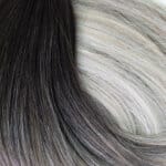 Clip In Ponytail Silver Ombre