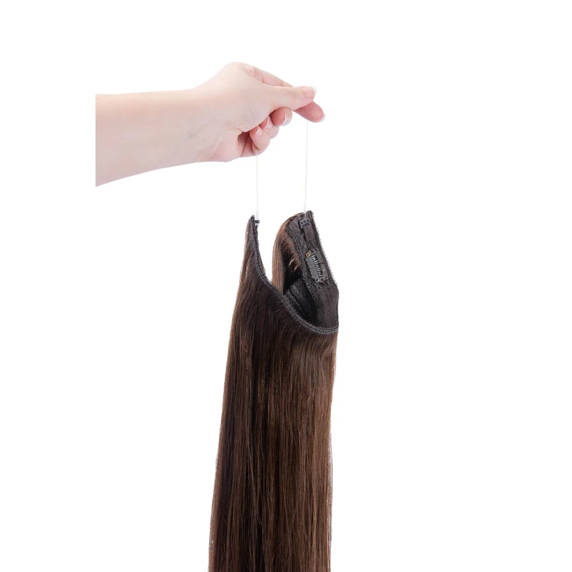 Medium Brown (#4) Halo Hair Extensions