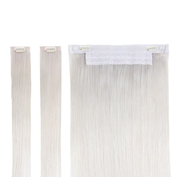 Alternative view of Ice Blonde Halo Hair Extensions