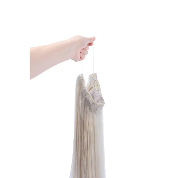 Ice Blonde Halo Hair Extensions