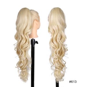 PonytaPonytail 70 cm Lightest Blond (#613) met krul