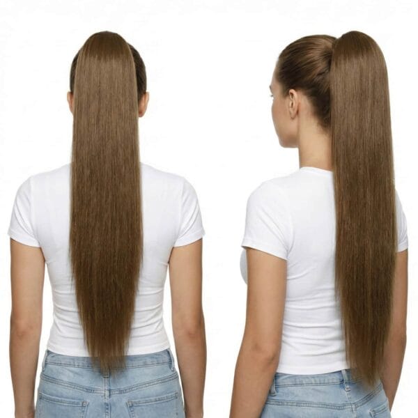 ponytails 70 cm steil light brown