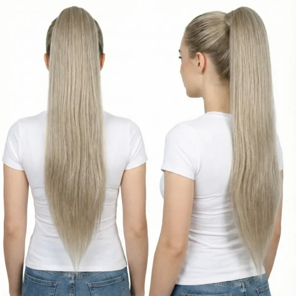 baby blond 70 cm steil