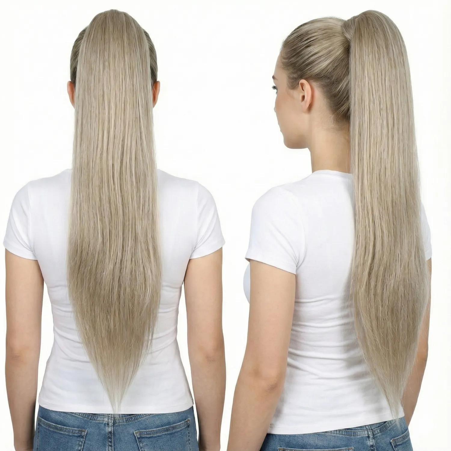 baby blond 70 cm steil