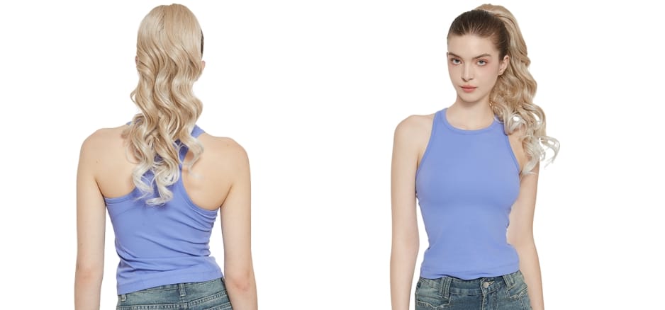 ponytail loose curls 50 cm klein