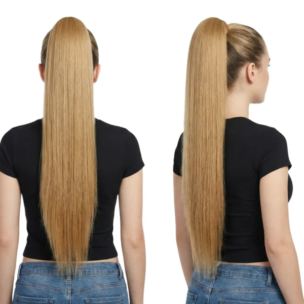 ponytail 70 cm steil caramel blond