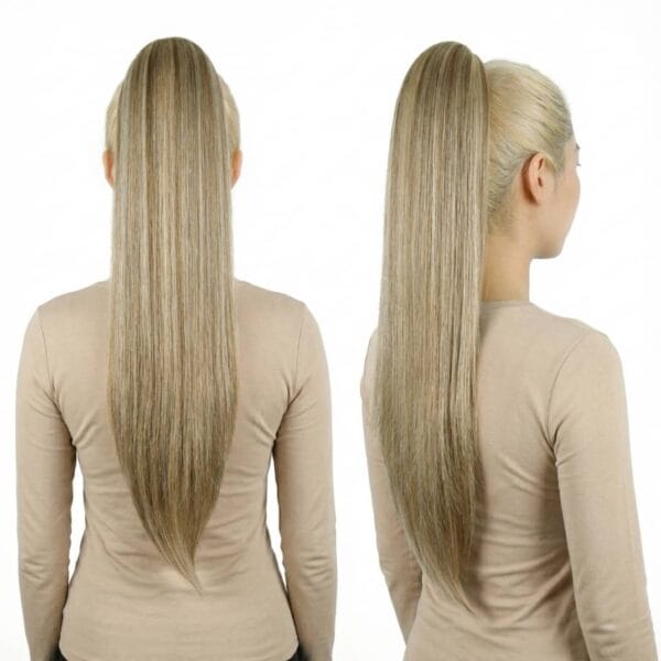 ponytails 70 cm steil new age blond