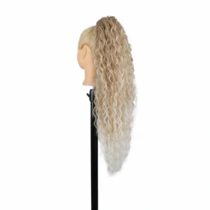 Ponytail extensions 70 cm - Waterwave - Platinum Ombre